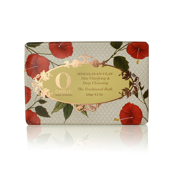 Ohria Ayurveda Himalayan Clay Soap Bar | Deep Cleansing | 120 g