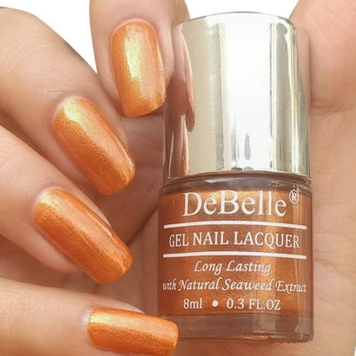 Gel Nail Polish | Cruelty Free | Aurora Amber with Copper Glitter | 8 ml