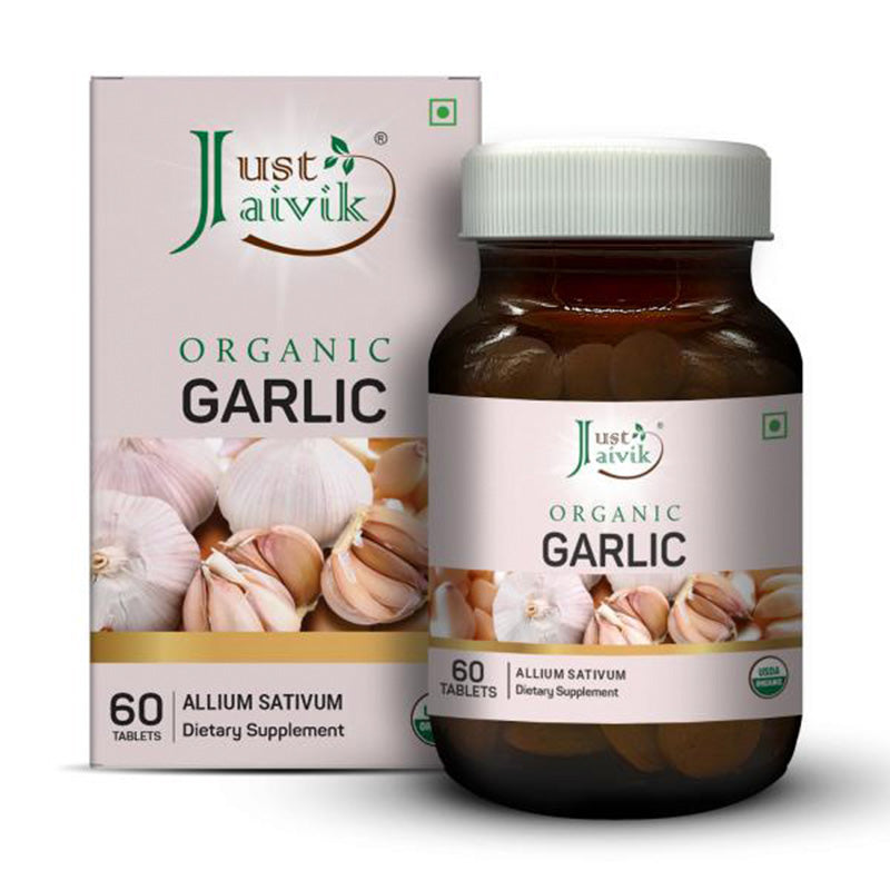 Organic Garlic Tablets | Dietary Supplement | 60 Tablets