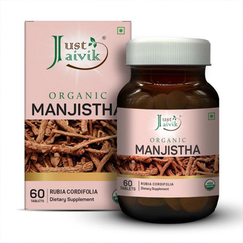 Organic Manjistha Tablets | Dietary Supplement | 60 Tablets