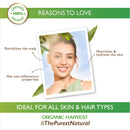 Organic Harvest Aloe Vera Gel | Neem & Cucumber | Aloe Vera Gel for Dry Skin & Hair- 200ml