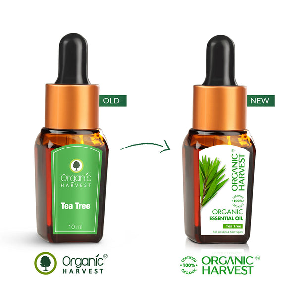 Organic Harvest Essential Oil | Tea Tree For Men & Women | 10ml