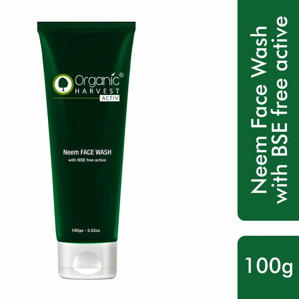 Organic Harvest Acne Control Mattifying Face Wash | Neem & Tulsi | 100 g