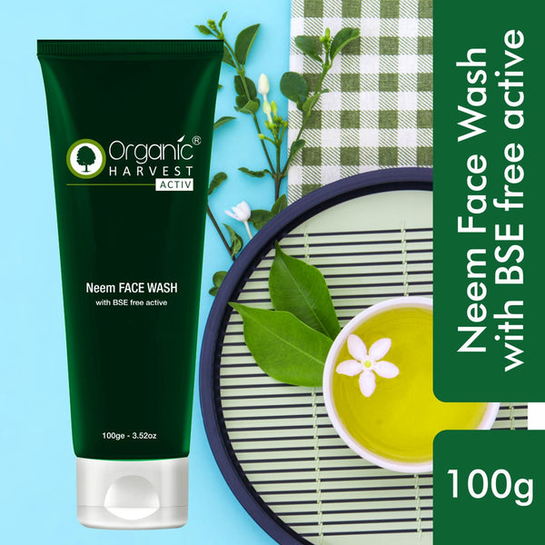 Organic Harvest Acne Control Mattifying Face Wash | Neem & Tulsi | 100 g