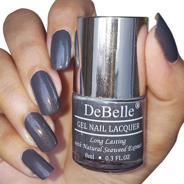 Gel Nail Polish | Cruelty Free | Copper Glaze Dark Grey | 8 ml