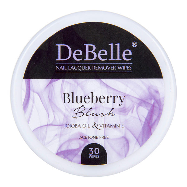 Nail Polish Remover Wipes | Blueberry Blush | 30 Wipes.