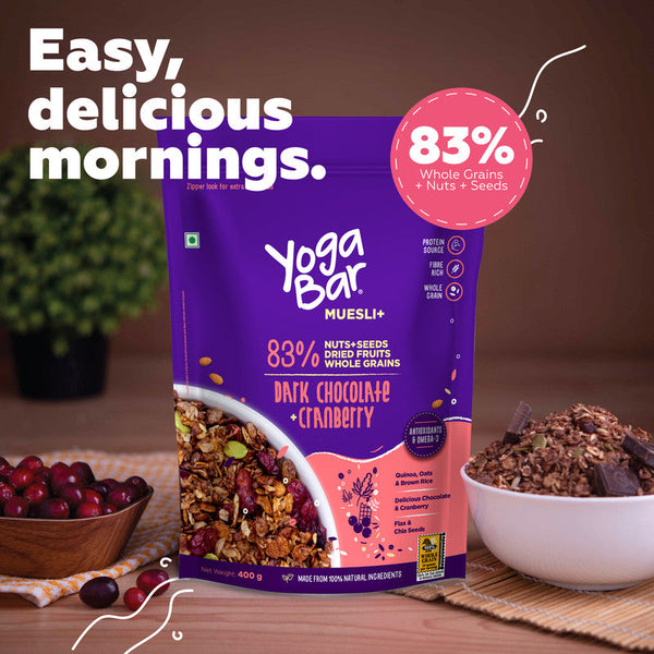 Yoga Bar Muesli | Dark Chocolate Cranberry | 400 g