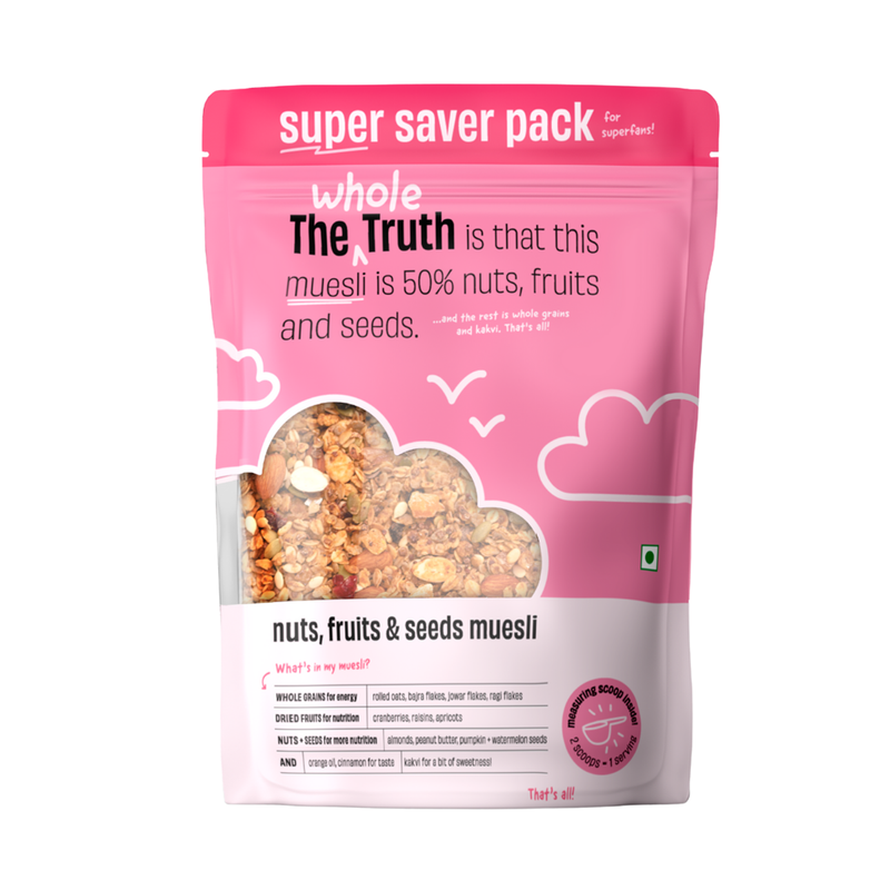 Breakfast Muesli | Super Saver Pack | Nuts, Fruits and Seeds | 750 g