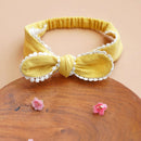 Organic Cotton Lace Head Band | Yellow