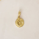 Brass Crescent Moon Charm | Gold Plated