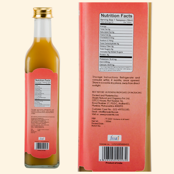 Organic Apple Cider Vinegar | 500 ml | Weight Loss.