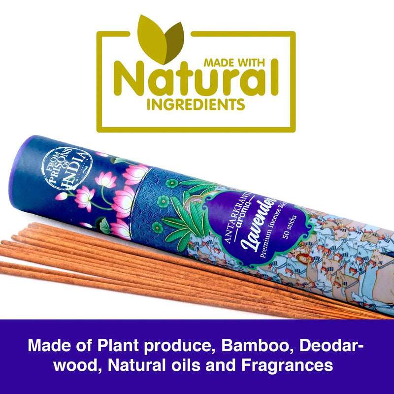 Incense Sticks | Agarbatti | Lavender | 50 Sticks