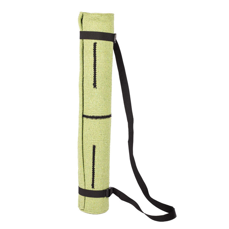 Cotton Yoga Mat with Cloth Backing | 5 mm |  Green