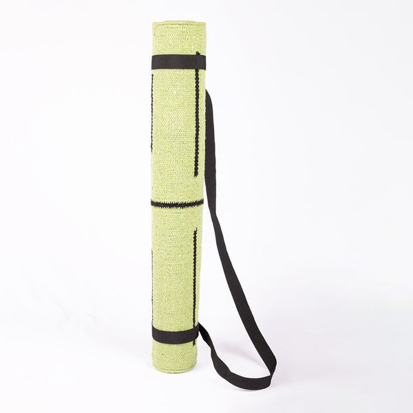 Cotton Yoga Mat with Cloth Backing | 5 mm |  Green