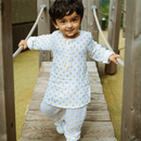 Organic Cotton Kurta Pajama for Kids | White