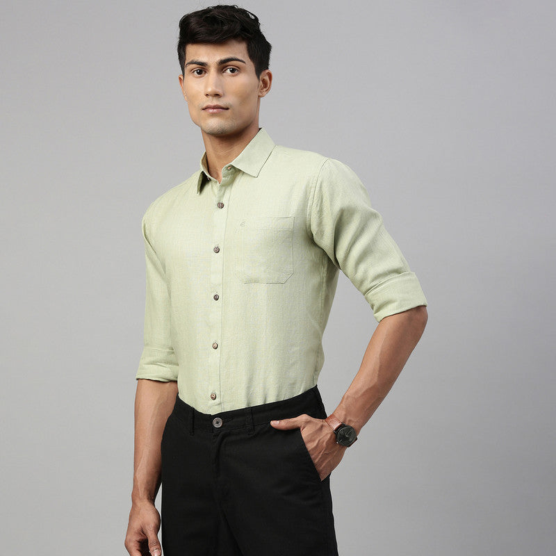 Hemp Shirts | Formal Shirt | Pista Green