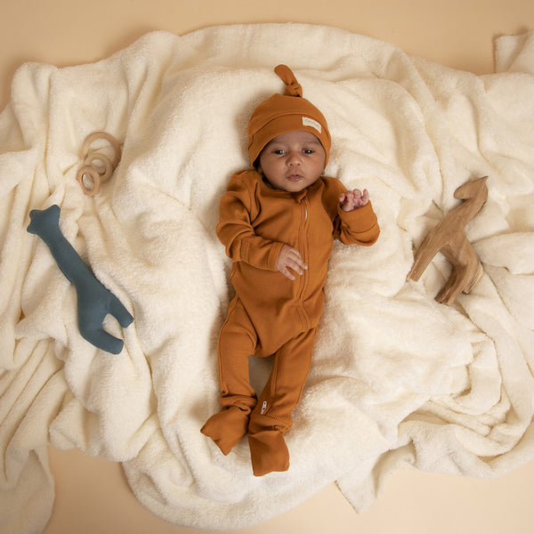 Cotton Onesies for Baby | Rust Brown