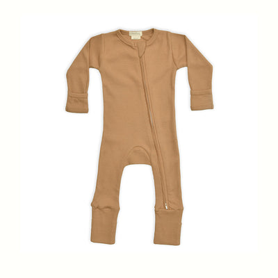 Cotton Onesies for Baby | Camel Brown