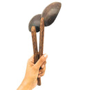 Handmade Coconut Shell Serving Spoon Set of 2