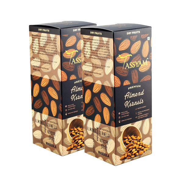 Almonds Kernels | Boosts Energy | 250 g | Pack of 2