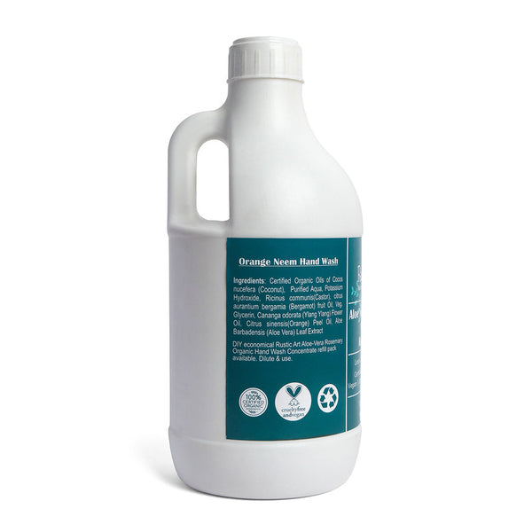 Organic Hand Wash Liquid | Aloe Vera & Rosemary | 1100 ml