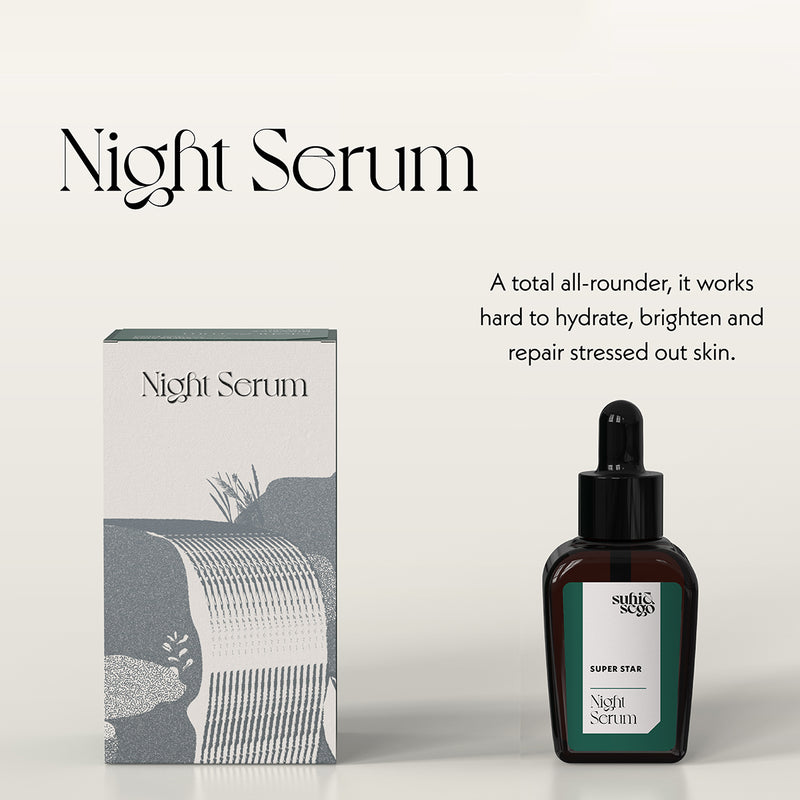 Super Star Night Serum | Hydrates, Brightens & Repairs Skin | 30 ml