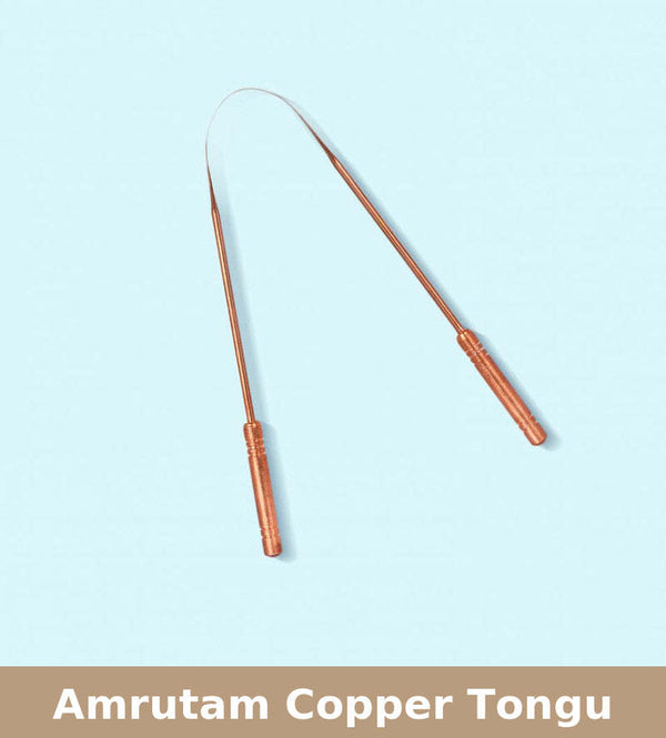 Amrutam Copper Tongue Cleaner.