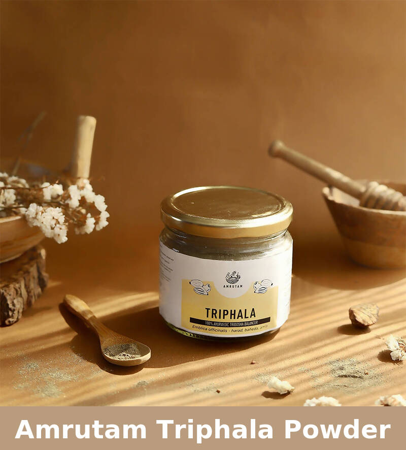 Amrutam Triphala Powder | Ayurvedic Tridosha Balancer | 150 g