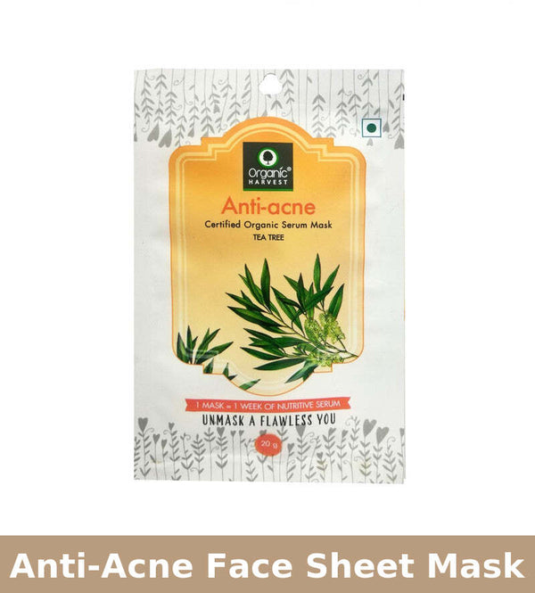 Anti-Acne Face Sheet Mask | 20 g | Pack of 2