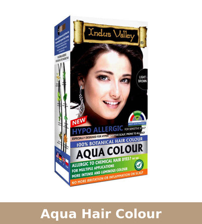 Aqua Hair Colour | Hypo Allergic | Light Brown