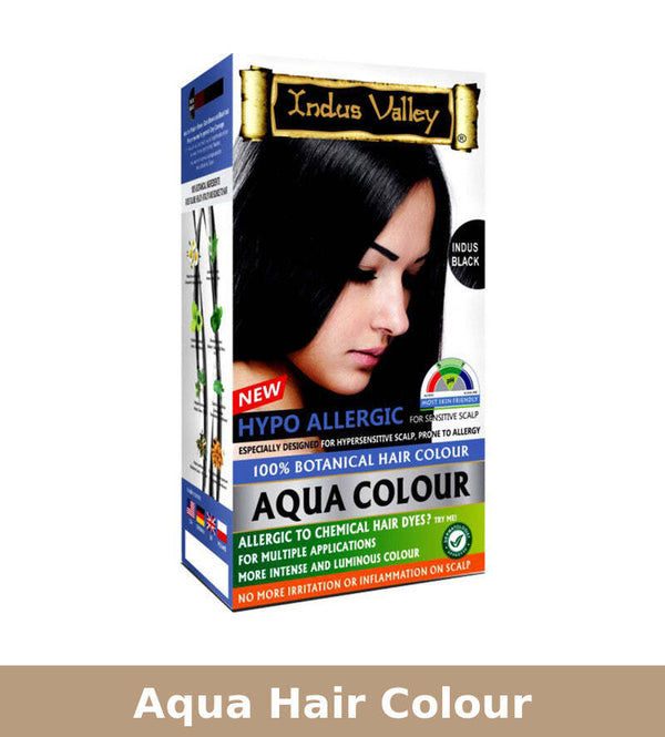 Natural Hair Colour | Aqua Hair Colour | Hypo Allergic | Indus Black