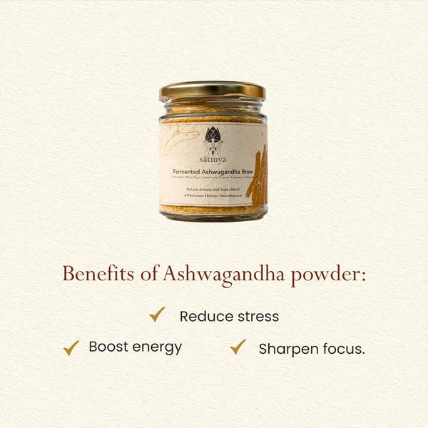 Ashwagandha Powder | Fermented | 50 g | Aid Digestion