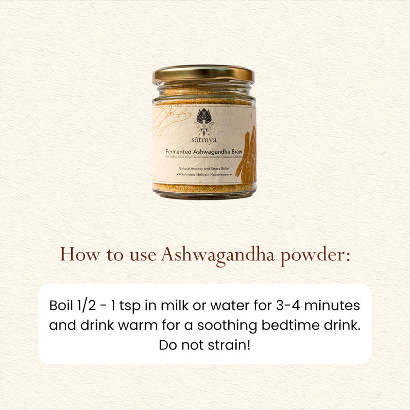 Ashwagandha Powder | Brew & Fermented | Reduces stress | 100 g