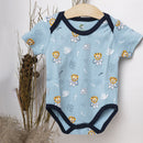 Cotton Onesie for Baby | Fearless Lion | Blue