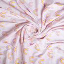 Cotton Blanket for Baby | Bright Rainbow | White