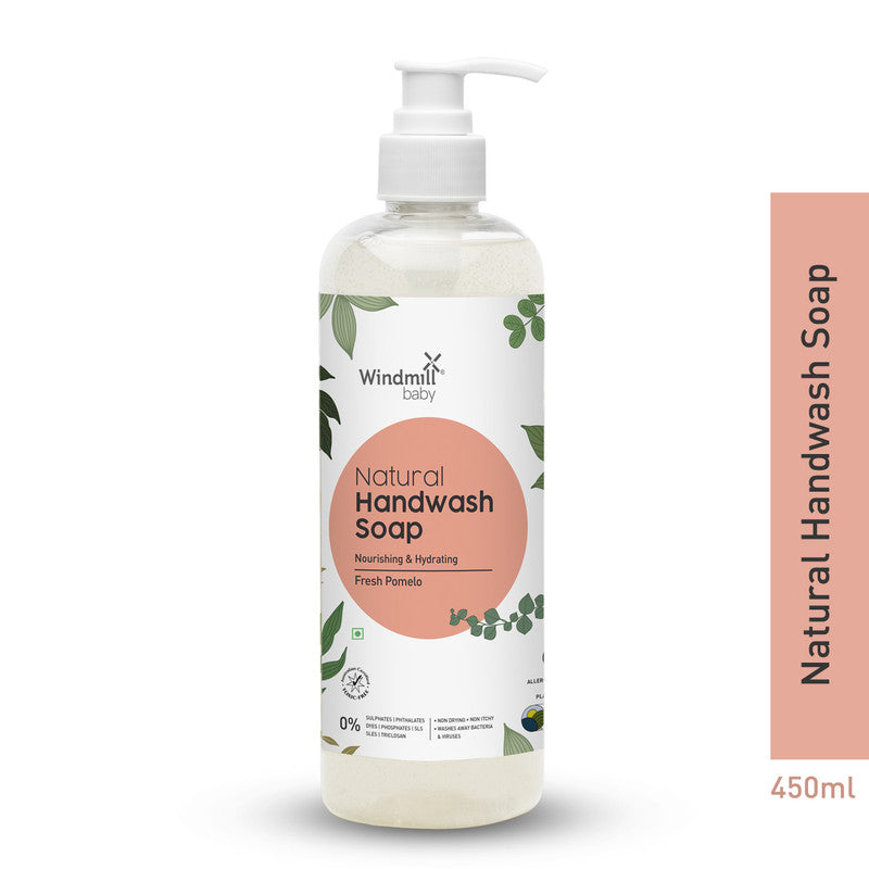 Natural Hand Wash Liquid | Fresh Pomelo | Baby Safe | 450 ml