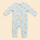 Organic Cotton Baby Romper | Printed | Blue