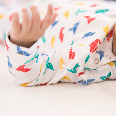 Organic Cotton Baby Bodysuit | Footsie | Printed | Multicolour