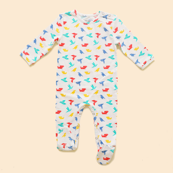 Organic Cotton Baby Bodysuit | Footsie | Printed | Multicolour