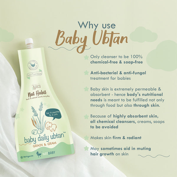 Nat Habit Baby Ubtan | Grain & Gram | 80 g