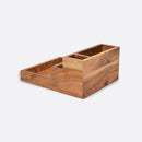 Acacia Wood Table Organizer | Staircase Style | Brown | 20x16.5x9 cm