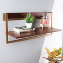 Mango Wood & Metal Wall Shelf | Horizontal | 64.9x30.4x25.6 cm