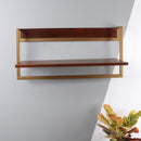 Mango Wood & Metal Wall Shelf | Horizontal | 64.9x30.4x25.6 cm