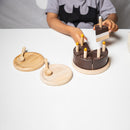 Birch and Bug Wooden Party Cake Playset for Kids | Set of 18