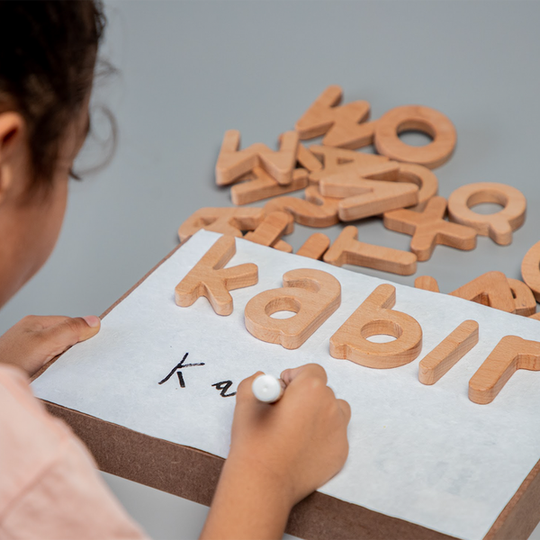 Birch and Bug Wooden Blocks for Kids | English Alphabets | Lower Case | Educational Toys | Set of 26