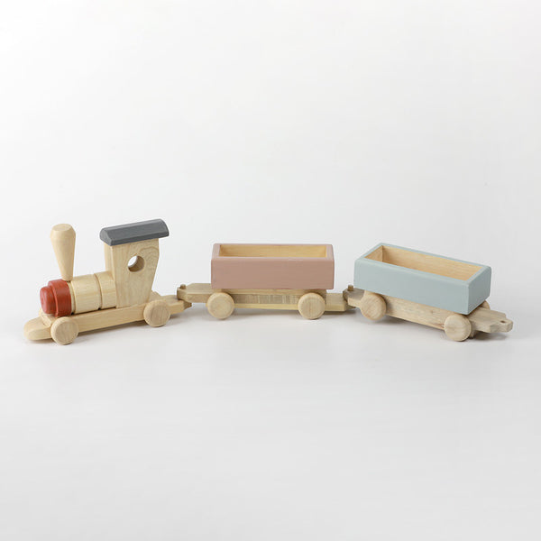 Birch and Bug Wooden Toy Train for Kids | Ivorywood | 56 cm.