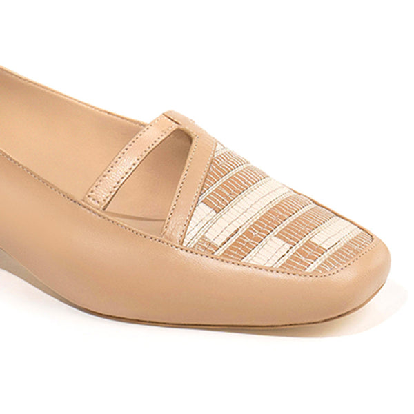 Formal Loafer Shoes for Women | Ethically Sourced Leather | Nude