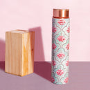 Copper Bottle | School Water Bottle | Blue & Pink | 650 ml