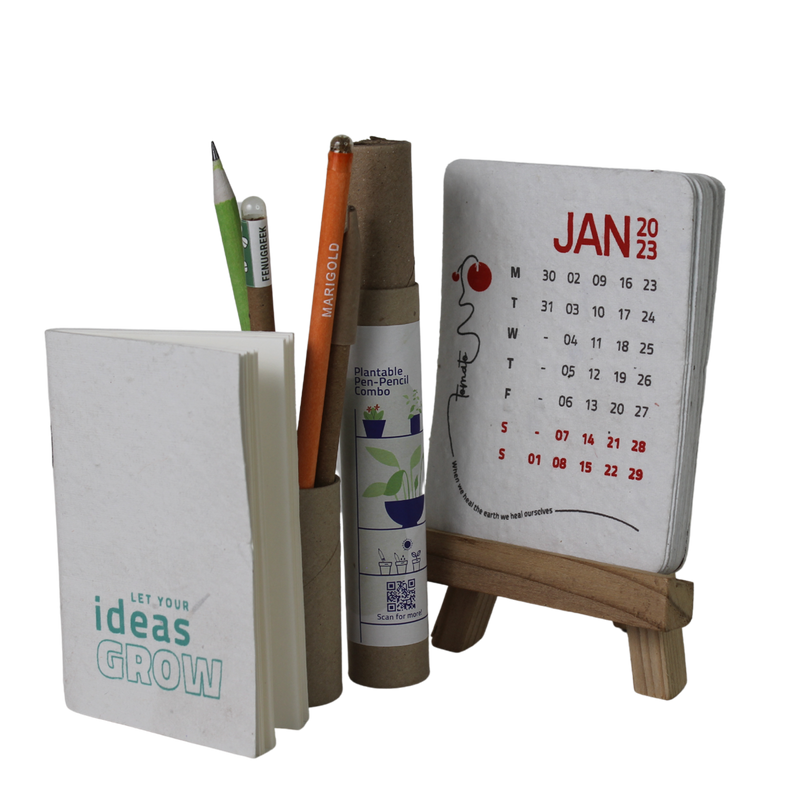 Stationary Kit | Seed Pens & Pencils | Calendar 2023 | Set of 6