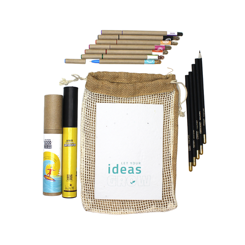 Plantable Stationary Kit | Notebook | Pens | Pencils | Set of 18